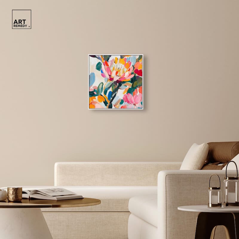 Lively Flora I Canvas by Art Remedy