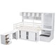 preview thumbnail 8 of 13, Multifunctional Design Full Size Loft Bed with Built-in Desk and Shelves