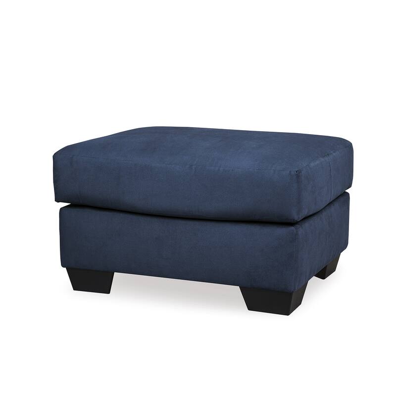 Darcy Contemporary Blue Ottoman