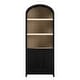 preview thumbnail 33 of 40, Middlebrook Designs 3 Shelf Open Arched Bookcase Cabinet