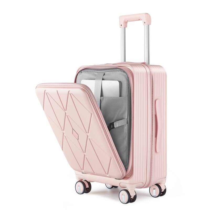 Luggage Sets 3 Piece(20/24/28), Expandable Carry On Luggage with TSA Lock, Hard Shell Suitcase w/ Front Pocket & Spinner Wheels