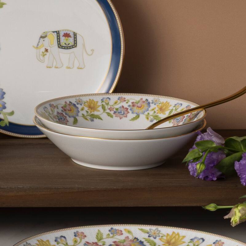 Tusker Garden Set of 4 Soup Bowls, 7.50", 12 oz.