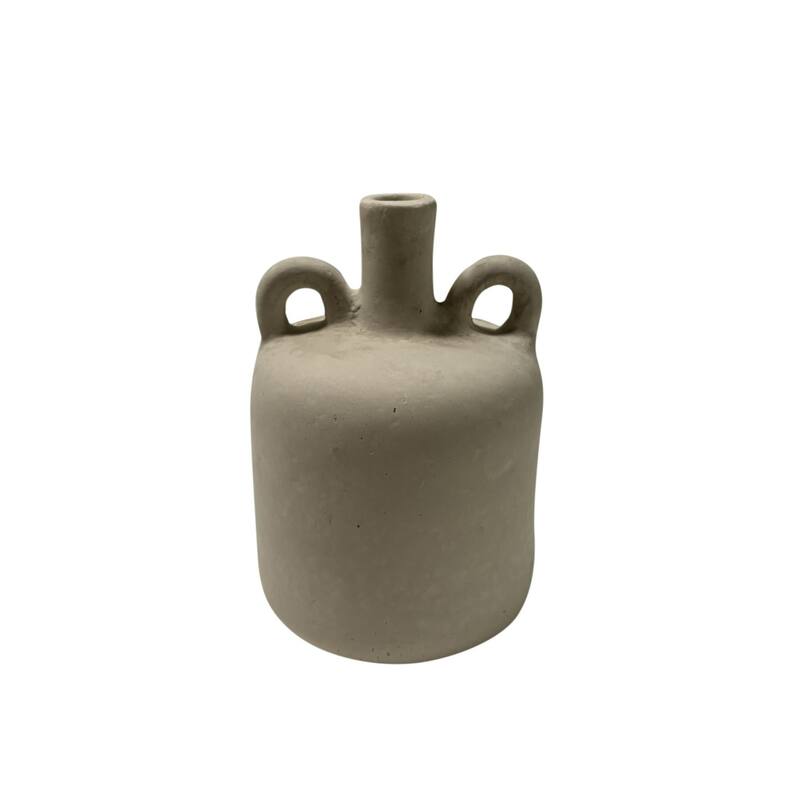 Paper Mache Pelike Vase - 9.75" - White