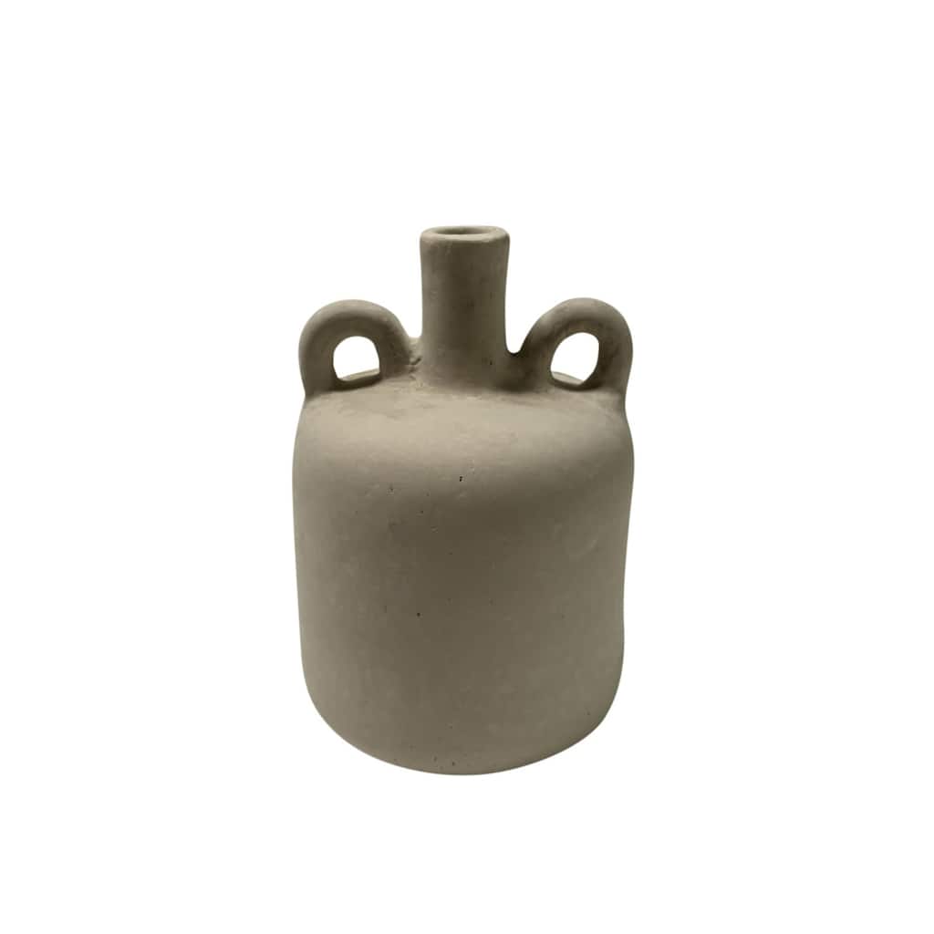 Paper Mache Pelike Vase - 9.75" - White