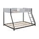 preview thumbnail 5 of 11, Stylish Design Metal Bunk Bed with Full-length Vent Board Guardrail and Sturdy structure, Black
