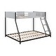 preview thumbnail 5 of 10, Twin over Full Metal Bunk Bed with Safety Vent Board