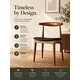 preview thumbnail 85 of 96, Set of 2 Kennedy Elbow Chairs Farmhouse Wooden Dining Chairs With PU Leather Or Fabric Cushion Seat, Modern Accent Side Chairs