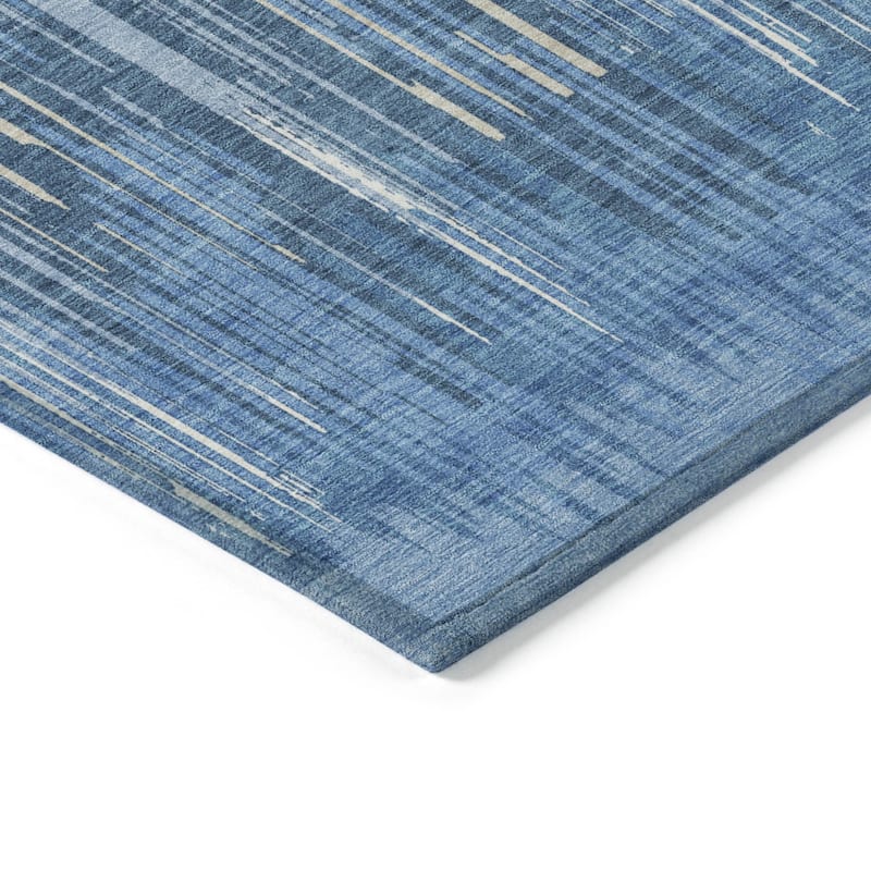 HomeRoots Striped Transitional Rectangle Outdoor Rug