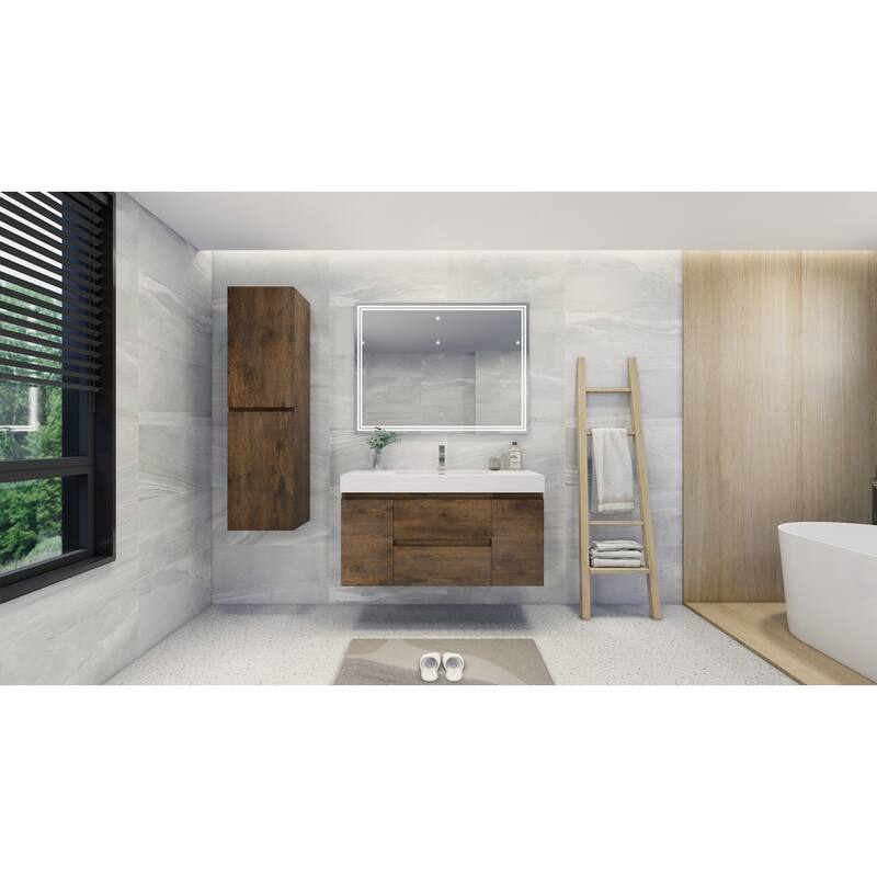 Baillie 48'' Wall-Mounted Vanity with Reinforced Acrylic Sink