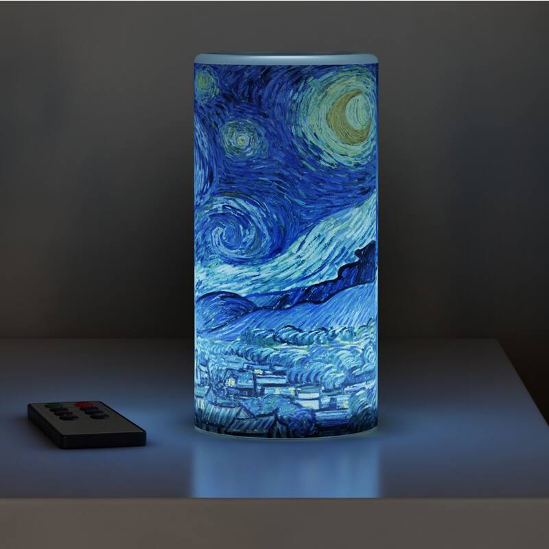 Lavish Home Van Gogh 16x20 Print and Candle Set