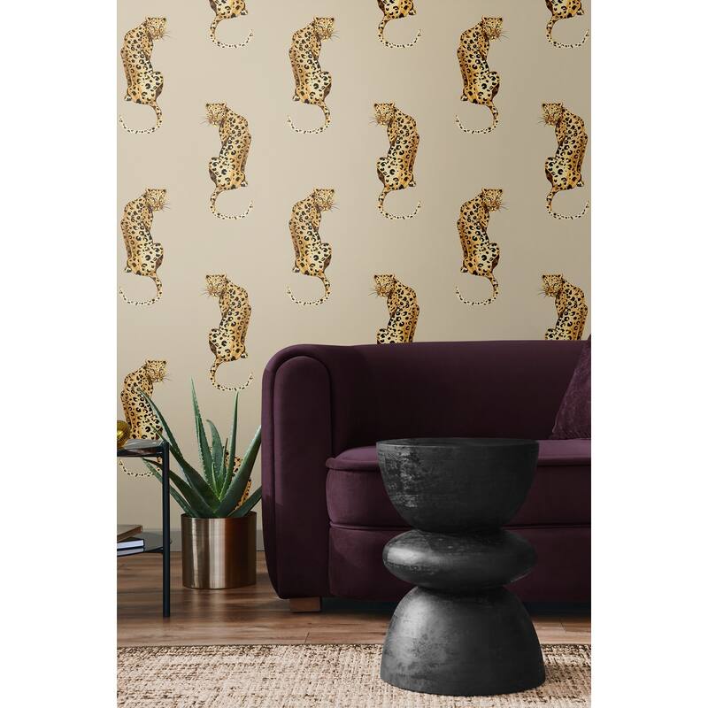 Daisy Bennett Designs Leopard King Peel and Stick Wallpaper