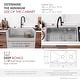 preview thumbnail 7 of 29, Versa36 Undermount 36" Double-bowl Workstation Kitchen Sink - 36" x 19" x 10"