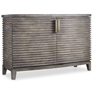 Hooker Furniture Delano 50" Wide Living Room Rustic Linear Design