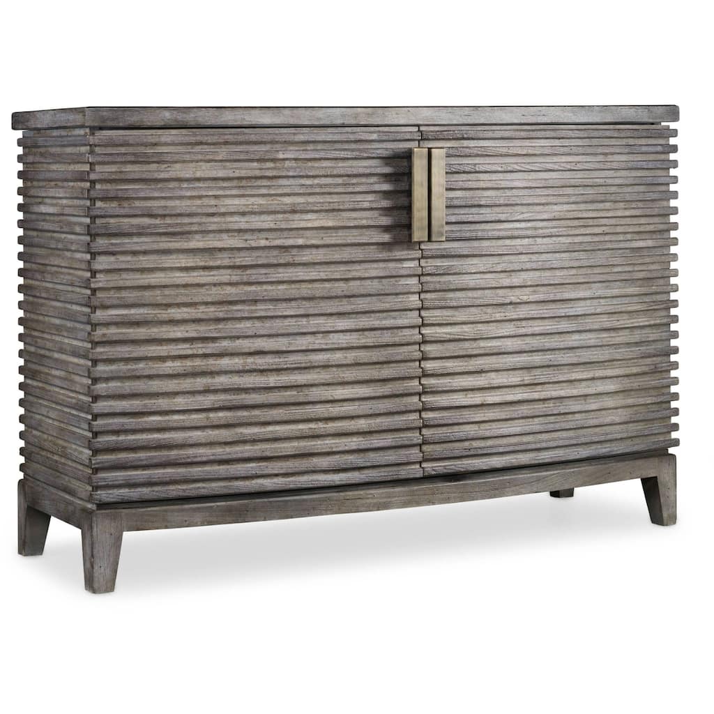 Hooker Furniture Delano 50" Wide Living Room Rustic Linear Design