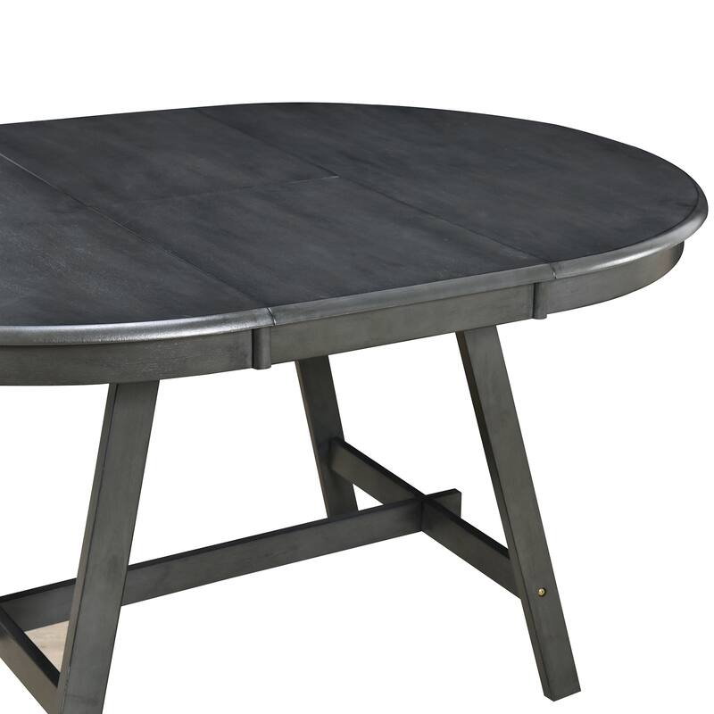Wood Dining Table Round Extendable Dining Table