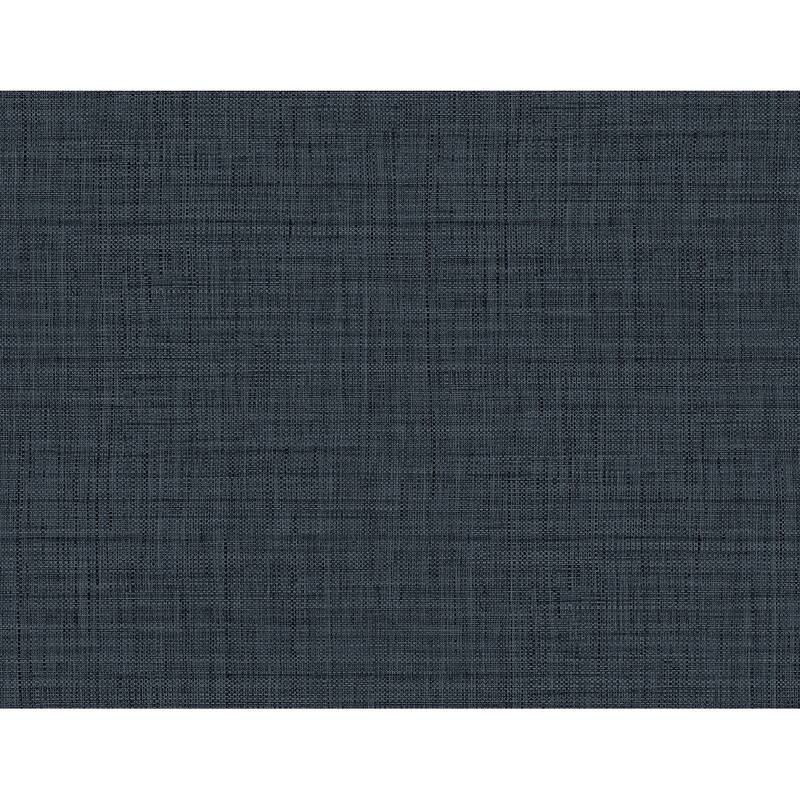 Seabrook Designs Harvest Twine Embossed Vinyl Unpasted Wallpaper - 27 in W x 27 ft. L - Ocean Blue