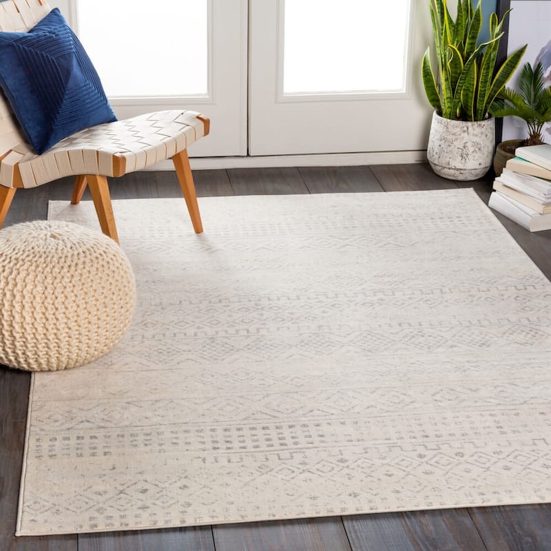 Livabliss Vintage Roma Medallion Area Rug - 7'10" x 10' - Ivory