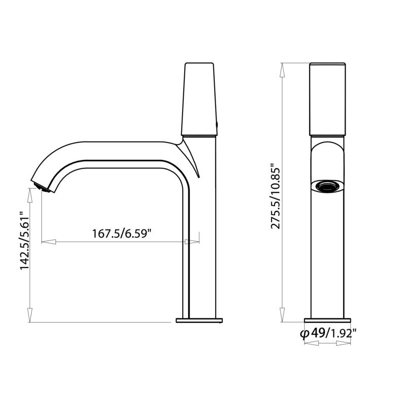 Single Handle Single Hole Bathroom Sink Faucet