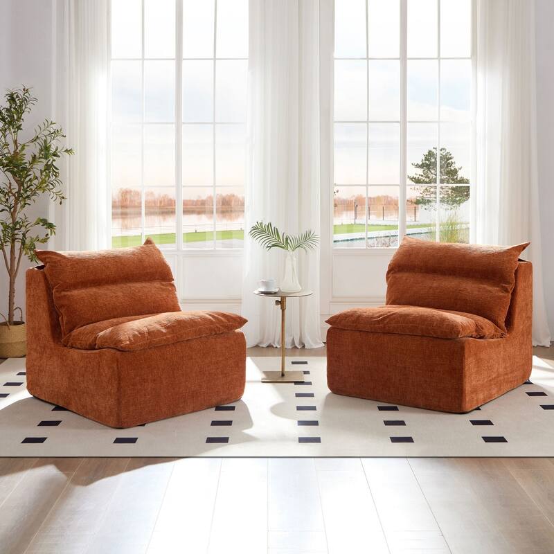 94.47" 3-Seat Modular Compressed Sectional Chair Sofa With Backrest