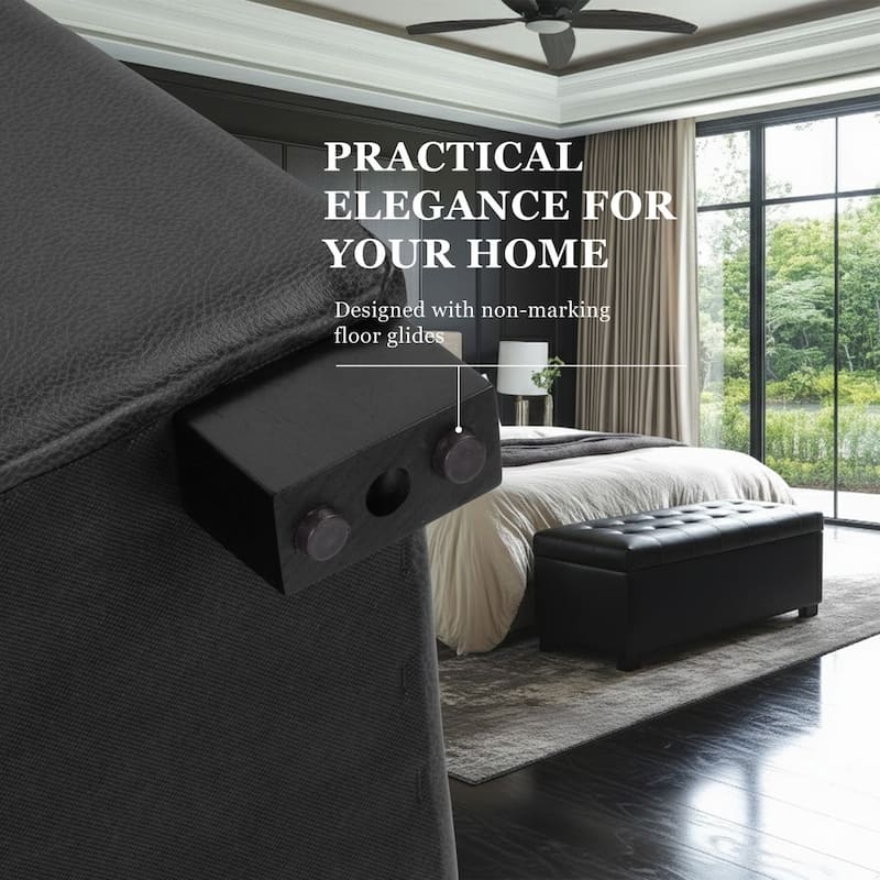 Porch & Den Camero Tufted Storage Bench