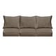 preview thumbnail 8 of 49, Sorra Home Sunbrella Outdoor Deep Seating Sofa Pillow and Cushion Set 23 in W x 25 in D x 5 in H - Canvas Taupe