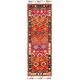 preview thumbnail 5 of 12, SAFAVIEH Handmade Aspen Bohemian Eclectic Orange/Fuchsia Wool Rug