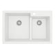 preview thumbnail 11 of 60, Karran 33" Top Mount Large/Small Bowl Quartz Kitchen Sink Kit - 33" x 22" x 9"