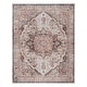 preview thumbnail 69 of 204, Gertmenian Crystal Print Washable Digital Printed Flat Pile Polyester Slip Resistant Area Rug Collection 3' 6" x 4' 6" - Soha Brown