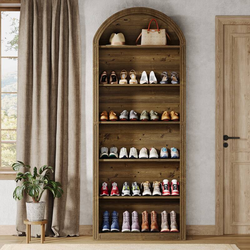 Tall Shoe Storage Cabinet for Entryway