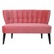 preview thumbnail 32 of 47, Becca Performance Fabric Channel Tufted Settee by Jennifer Taylor Home