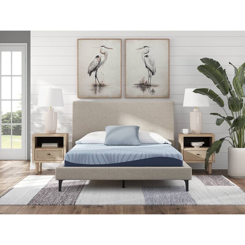 Signature Design by Ashley Peak 2.0 8 Memory Foam Light Blue Mattress