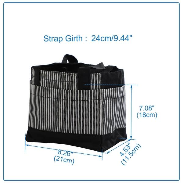 Shop Insulated Lunch Bag Box Travel Oxford Fabric Stripes Pattern Rectangle Food Tote Bag Dinner Warmer Cooler Pouch Bags Free Shipping On Orders Over 45 Overstock 28769942