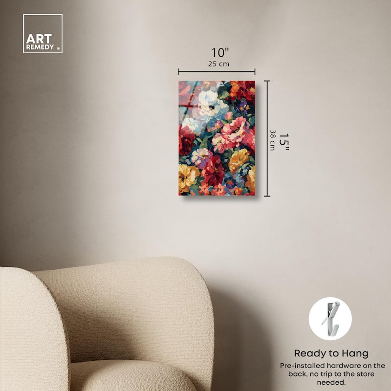 Garden Tapestries I Acrylic by Art Remedy, Ready to Hang