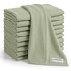 preview thumbnail 75 of 73, Baby Burp Cloths Set, Large 6-Layer, 100% Cotton Comfy Cubs Sage 10P