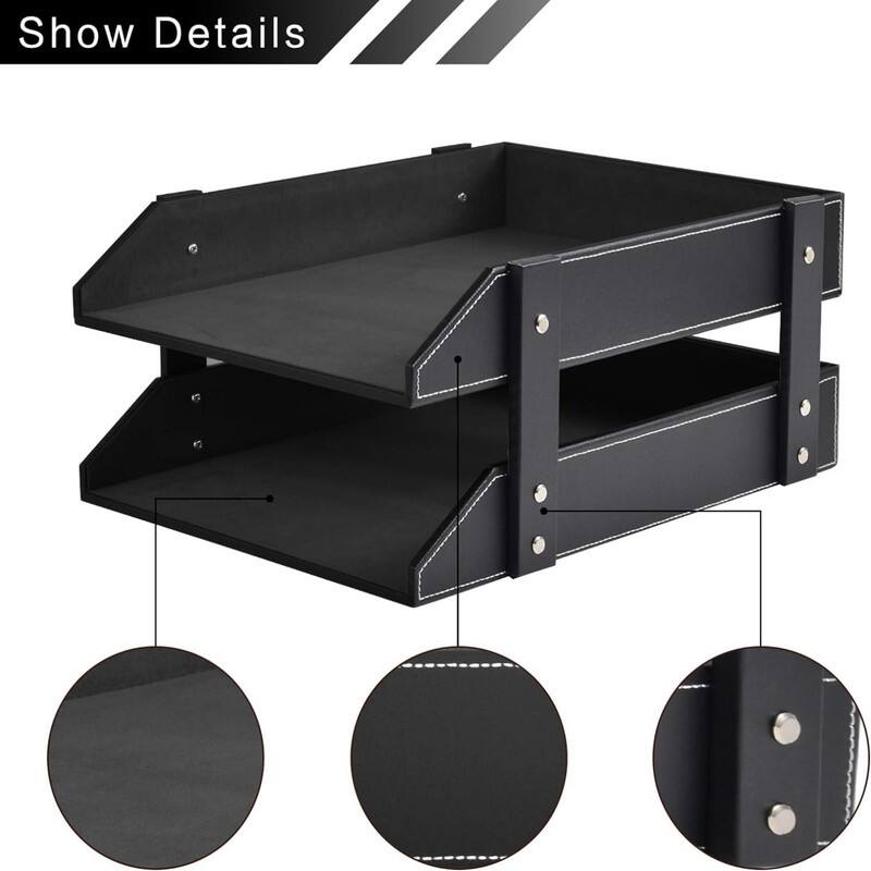 Desk Letter Tray Black