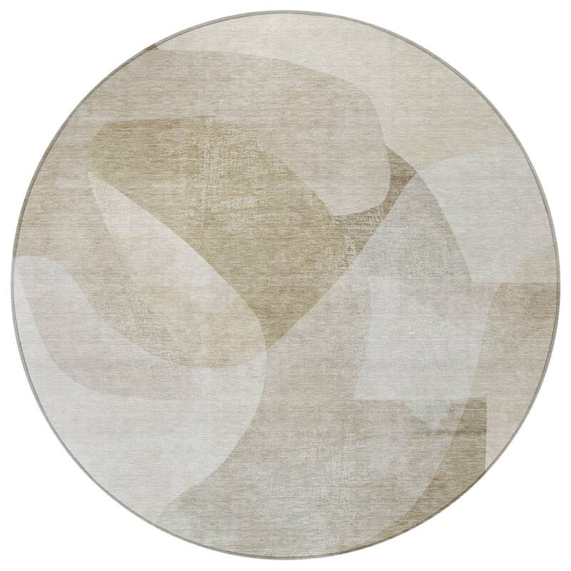 HomeRoots Abstract Transitional Rectangle Outdoor Rug