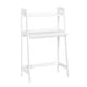 preview thumbnail 2 of 7, RiverRidge Kids Art Table Desk with Ladder Shelf and Open Storage Shelf for Playroom - White