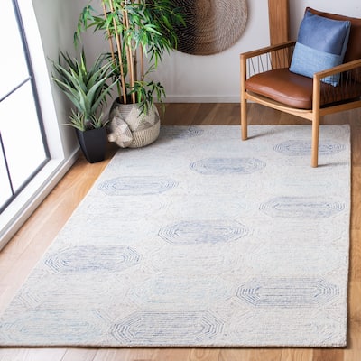 SAFAVIEH Handmade Abstract Cvetanka Modern Wool Rug