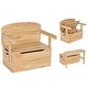 preview thumbnail 12 of 29, Costway 3-in-1 Kids Convertible Storage Bench Wood Activity Table and - See Details