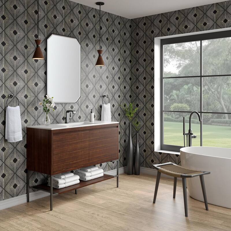James Martin Vanities 805-V47.3-MB-GW Mantova 48" Single Basin Poplar