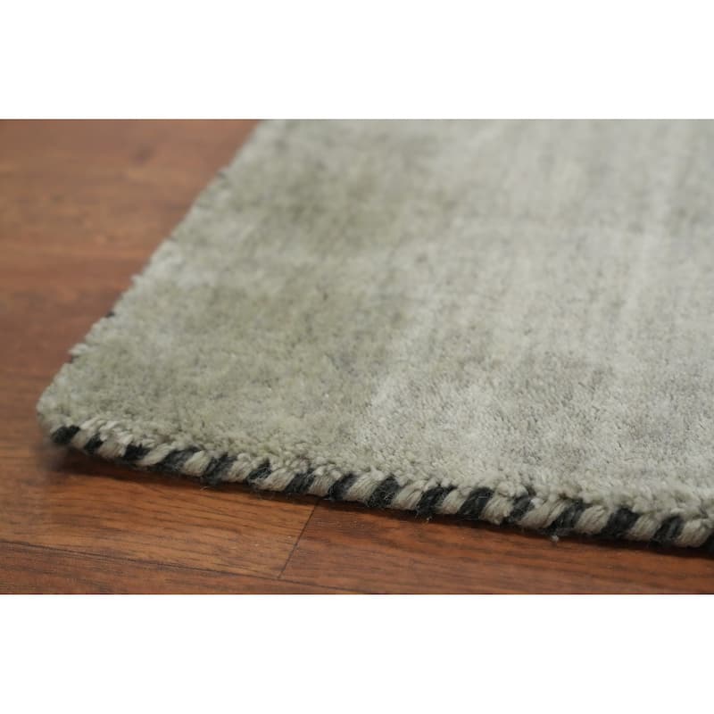 Hand Knotted Oriental 100% Wool Carpet Tribal Animal Pictorial Green Gabbeh Area Rug - 11' 11'' X 11' 11''