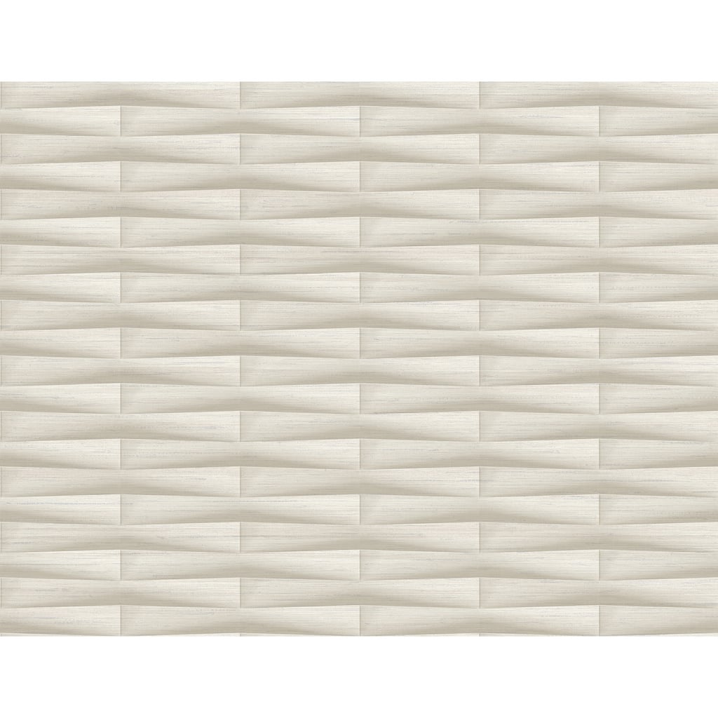 A-Street Prints Gator Beige Geometric Stripe Wallpaper