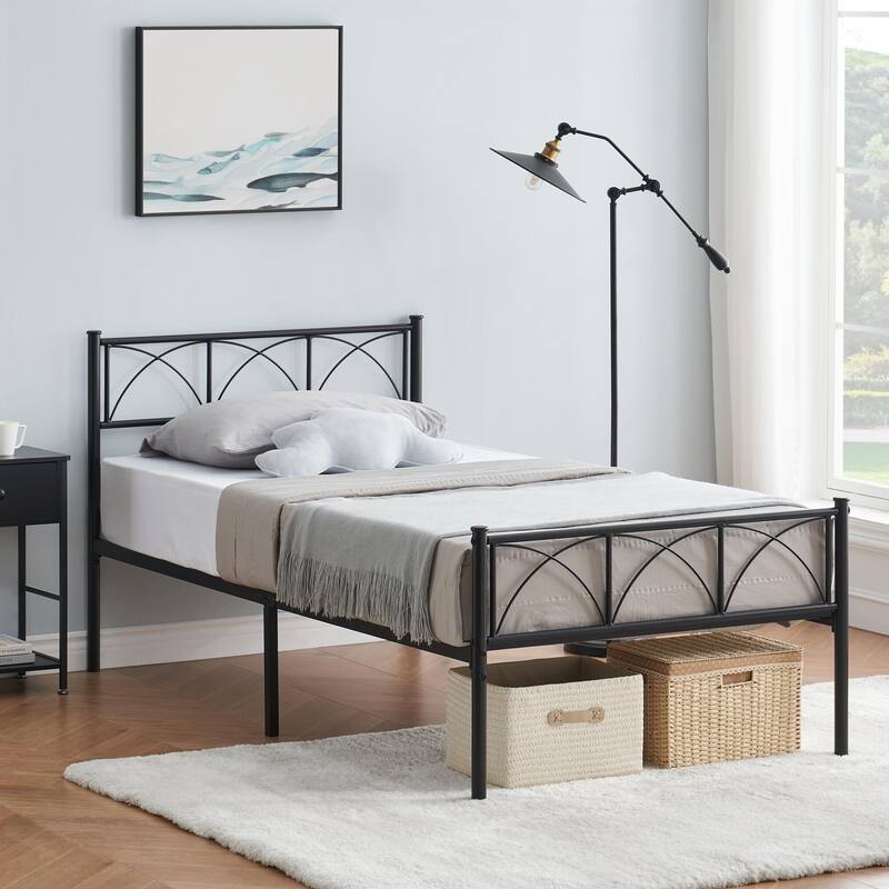 14 Inch Bed Frame with Headboard and Footboard