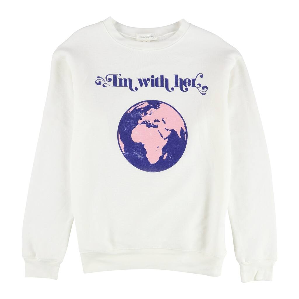 Treasure & Bond Womens I'm With Her Sweatshirt
