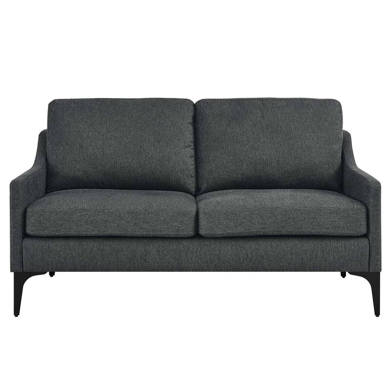 Corland Upholstered Fabric Loveseat