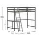 preview thumbnail 58 of 60, Traditional Wood Slat Loft Bed with Integrated Desk & Ladder