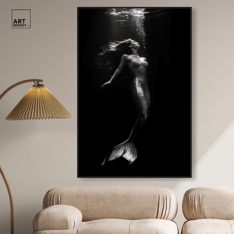 Mermaid Deep Canvas by Art Remedy