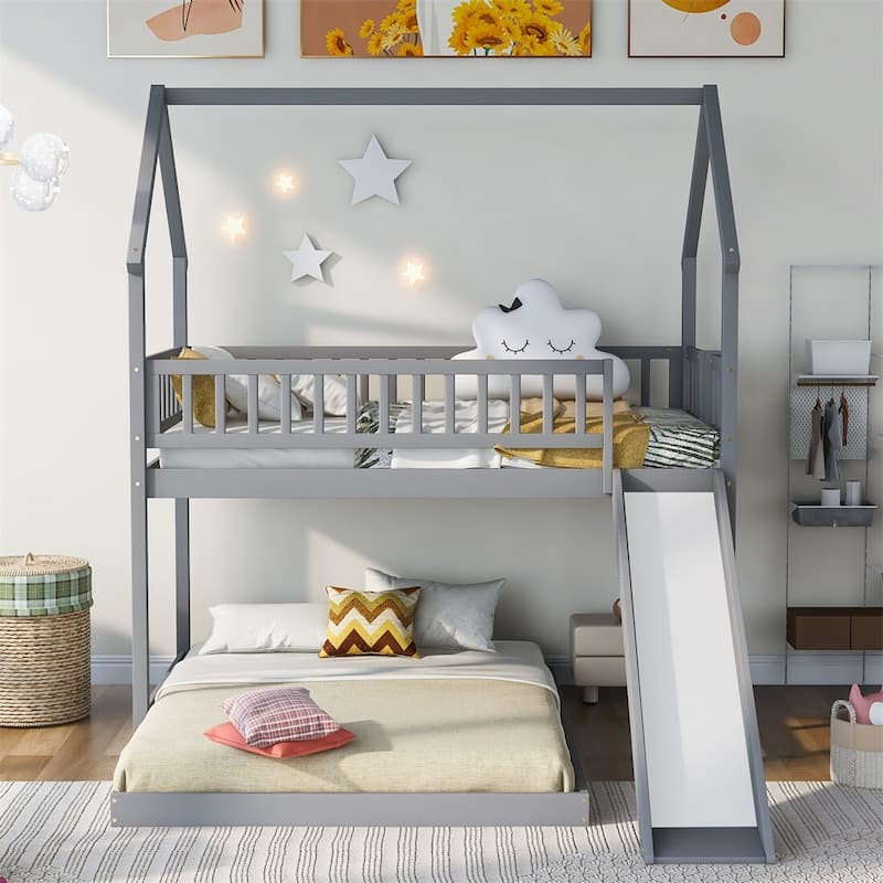Merax Twin over Full House Bunk Bed