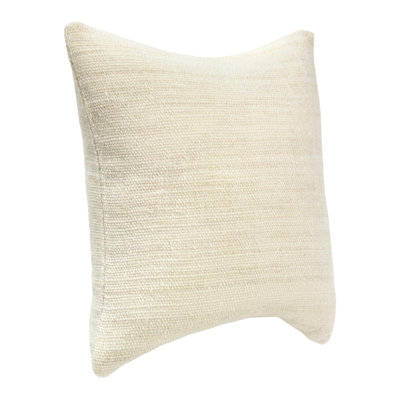Villa by Classic Home Apana 22" Linen Blend Woven Throw Pillow, Beige