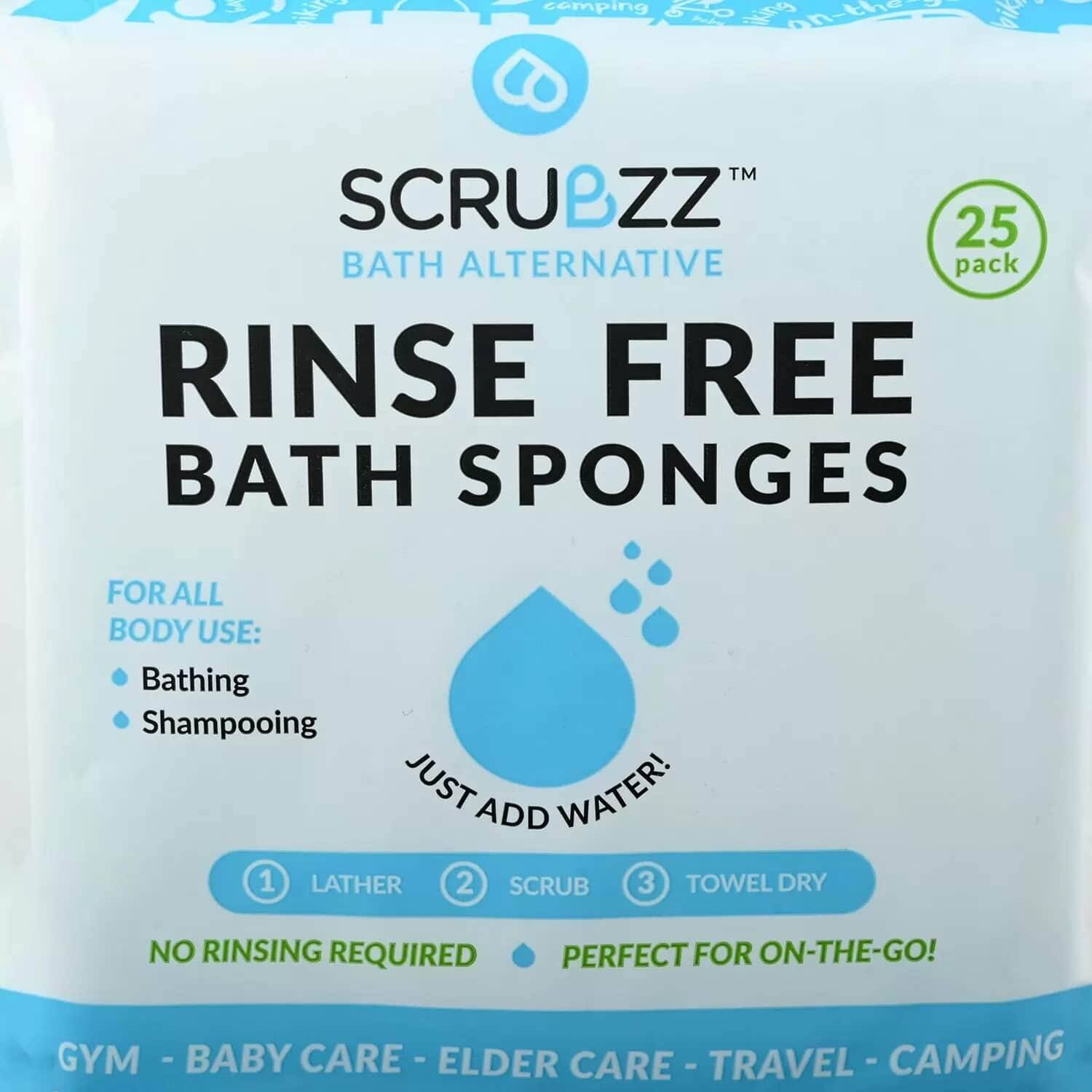 Scrubzz Bath Sponges Regular Keep Your Bathroom Clean Free From On